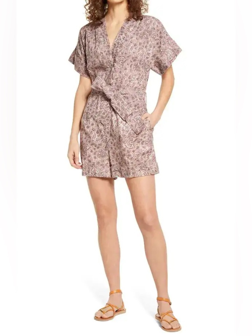 Cleobella Osaka Floral Organic Cotton Romper